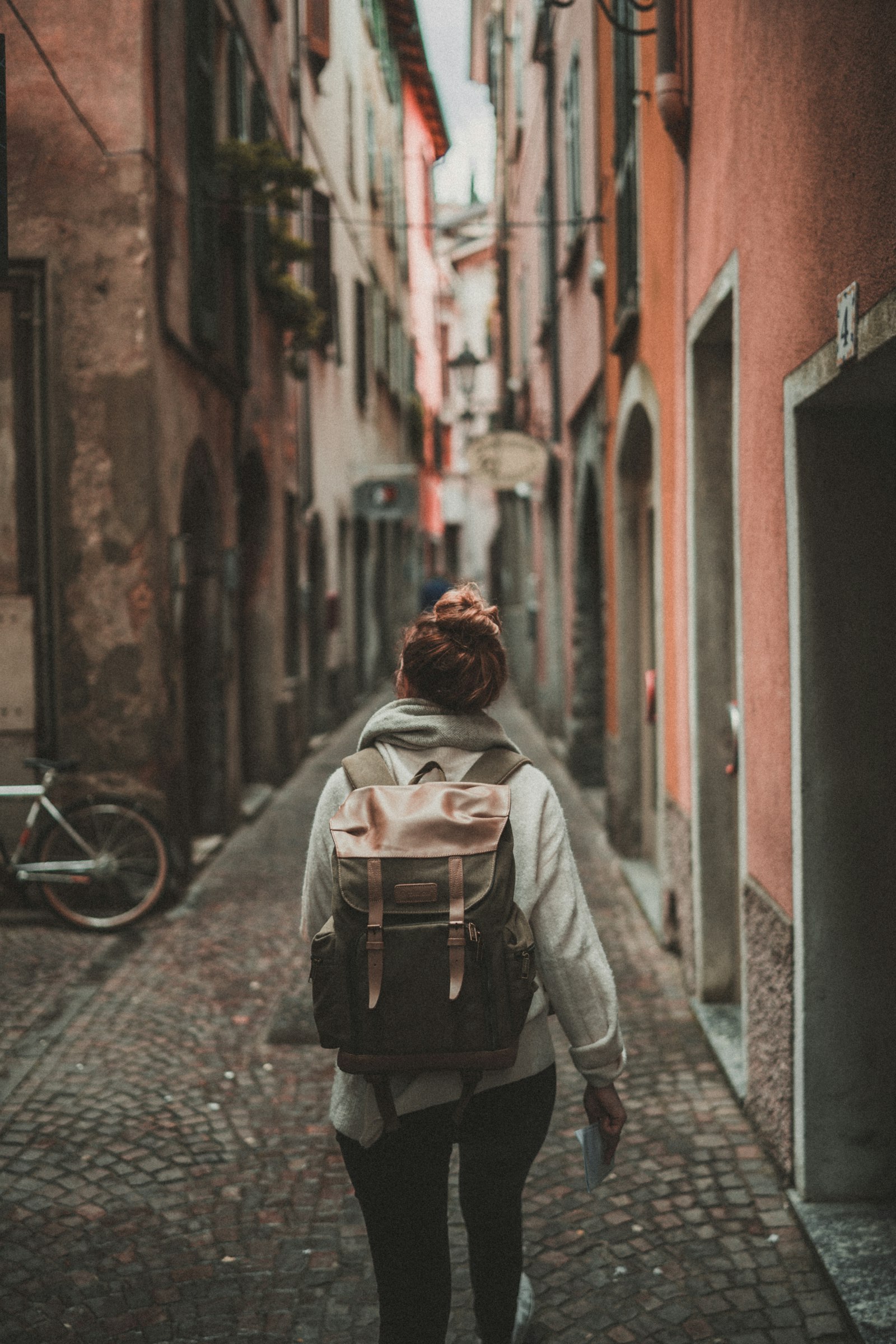 Travellers exploring a destination on foot